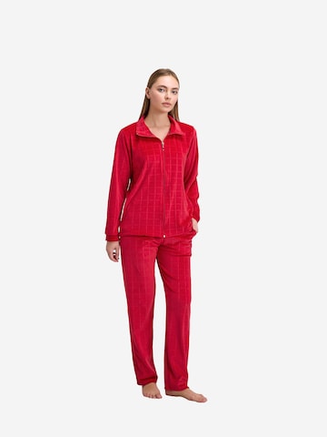 Goldenbay - Pijama 'Bellis' en rojo: frente