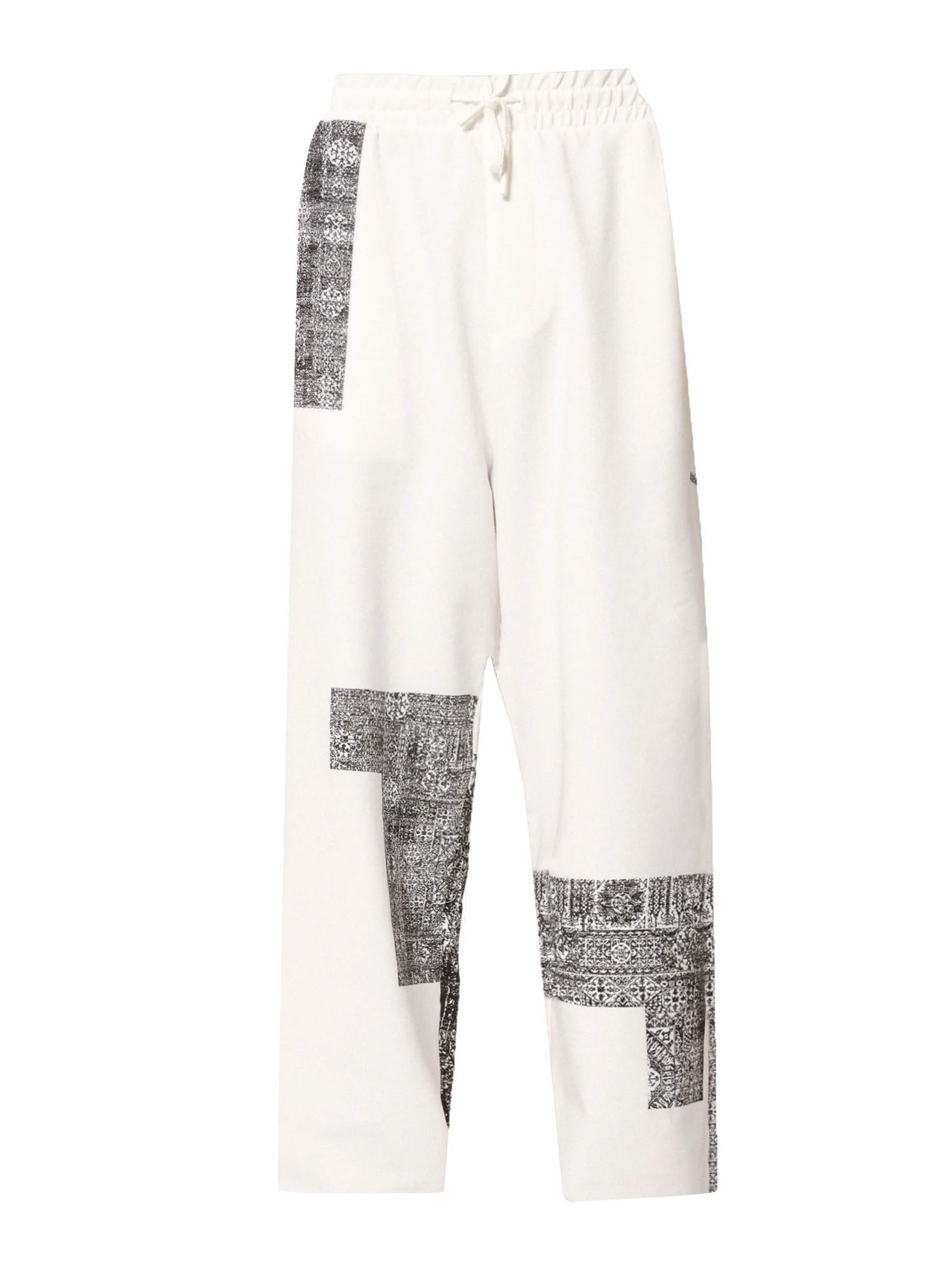 VAMOS CLO Παντελόνι 'Wax Plant' σε λευκό: μπροστά