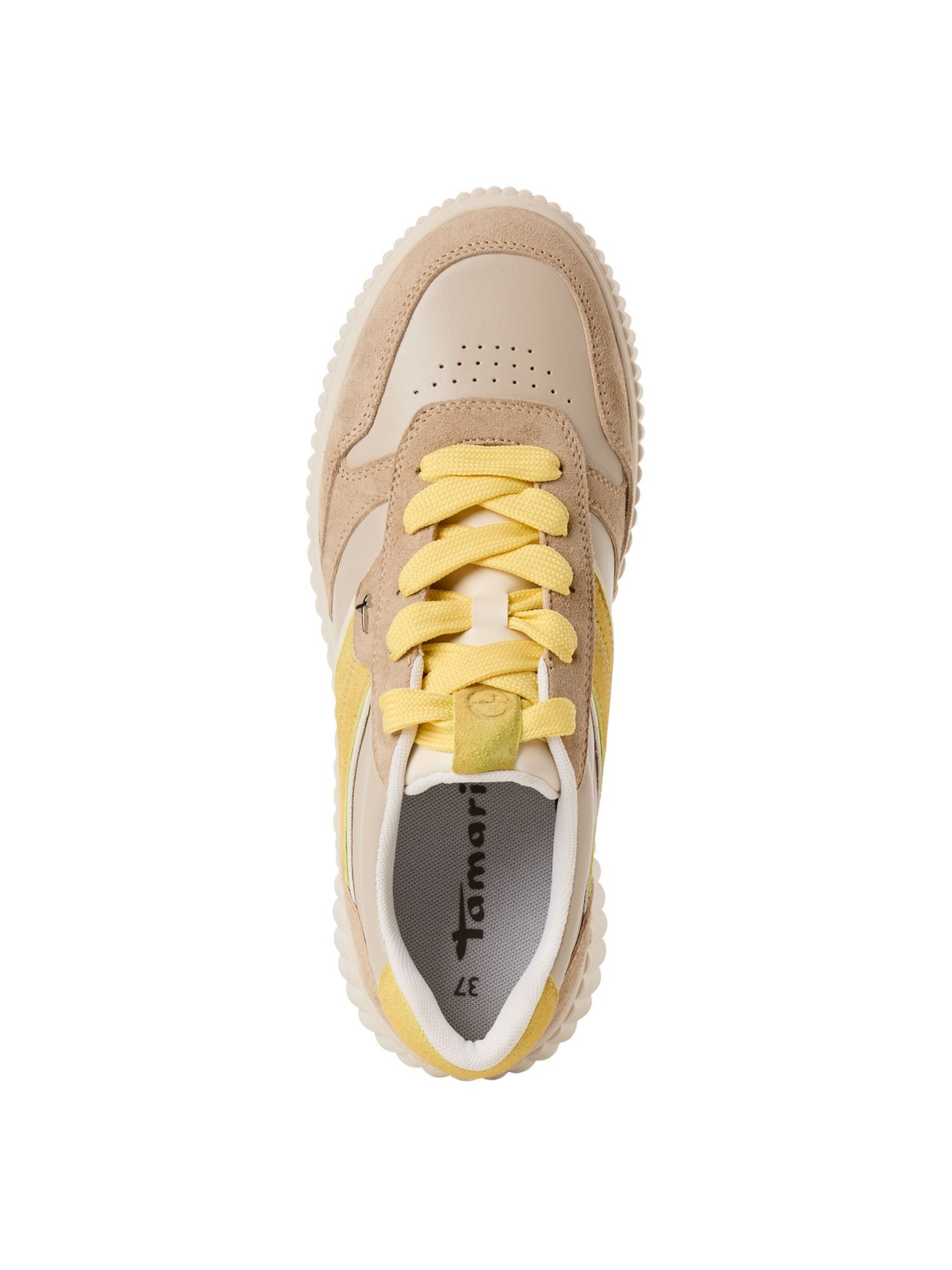 Tamaris Platform trainers in Beige