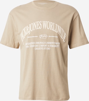 Maglietta 'JORFREDERIKSBERG MARGATE' di JACK & JONES in grigio: frontale