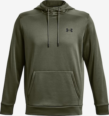 UNDER ARMOUR Athletic Sweatshirt in Green: front