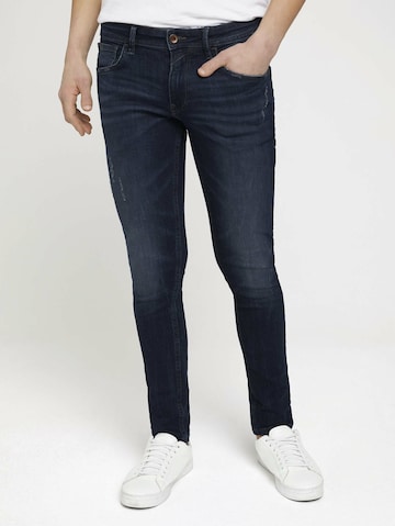 TOM TAILOR DENIM Skinny Jeans 'Culver' in Blauw: voorkant