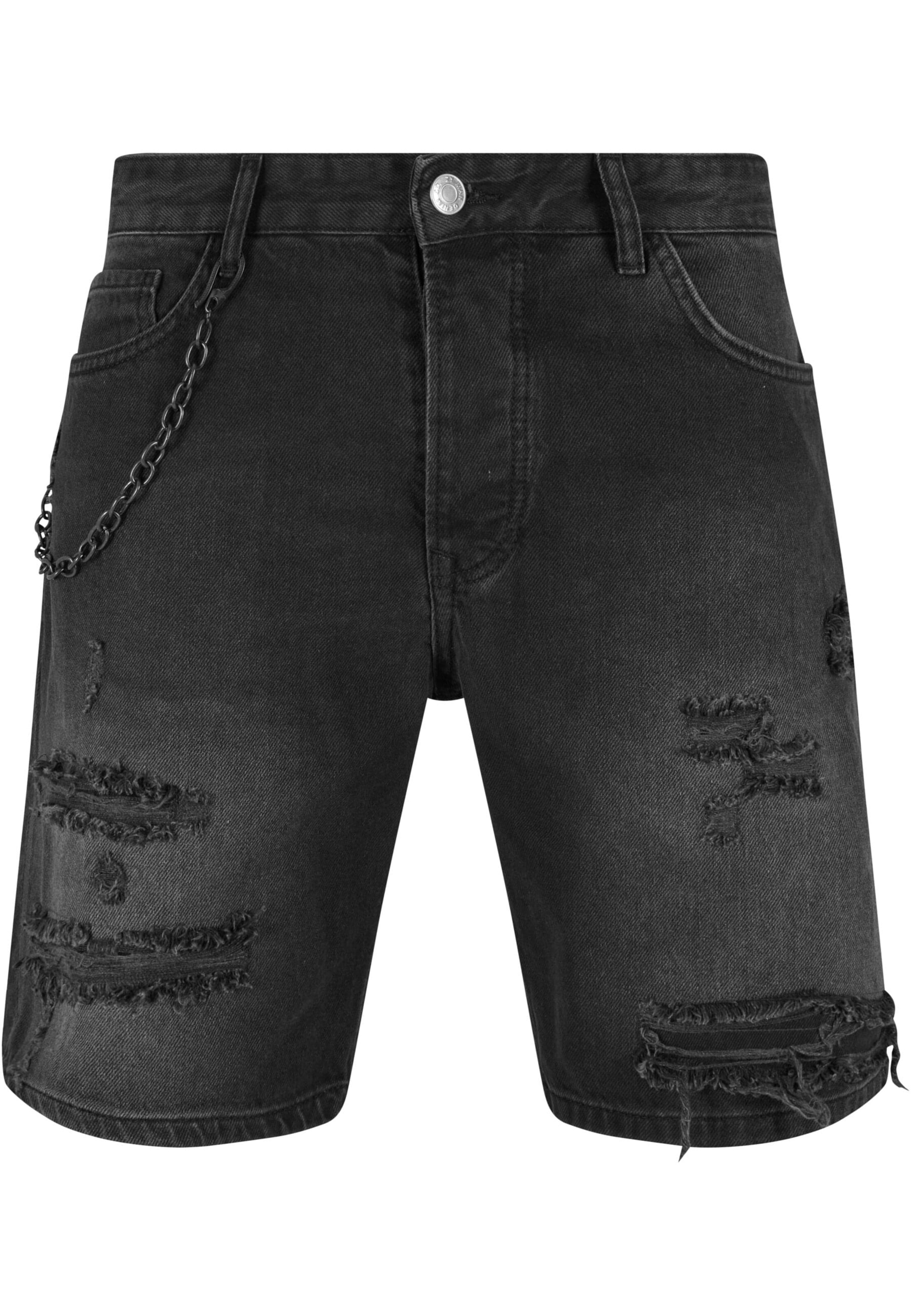 2Y Premium Regular Jeans in Schwarz: Vorderseite