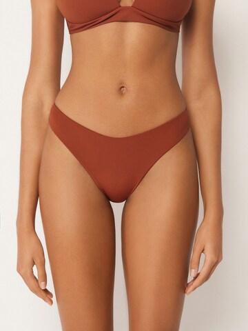 CALZEDONIA Bikini Bottoms 'Premium Fit' in Brown: front