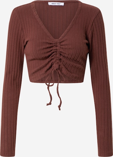 ABOUT YOU Skjorte 'Maxi Longsleeve' i brun, Produktvisning
