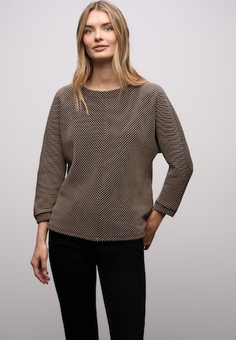 STREET ONE Pullover in Braun: Vorderseite