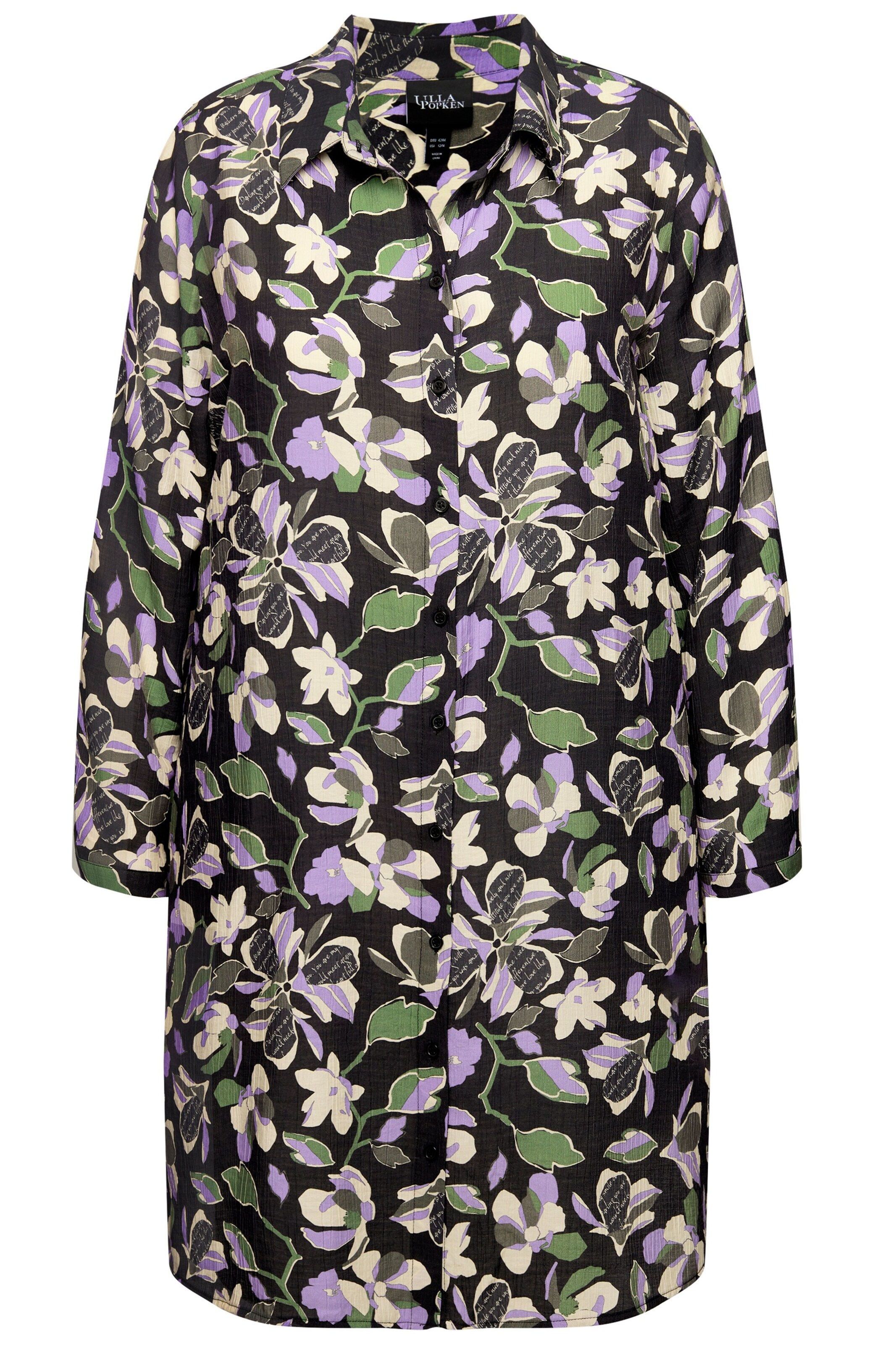 Ulla Popken Tunika in Schwarz: Vorderseite