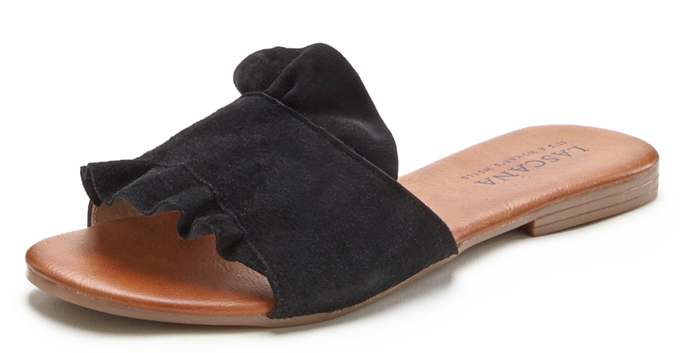 LASCANA Mules in Black: front