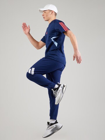 Effilé Pantalon de sport ADIDAS SPORTSWEAR en bleu