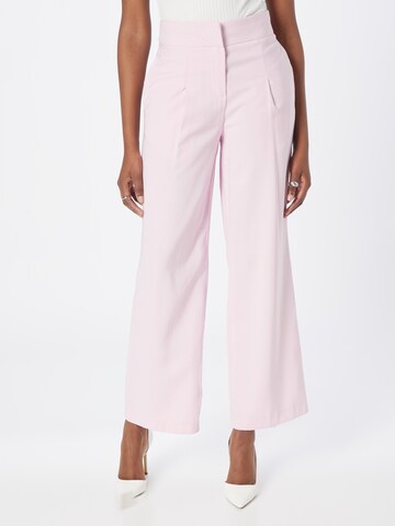 Wide leg Pantaloni con pieghe di Dorothy Perkins in rosa: frontale