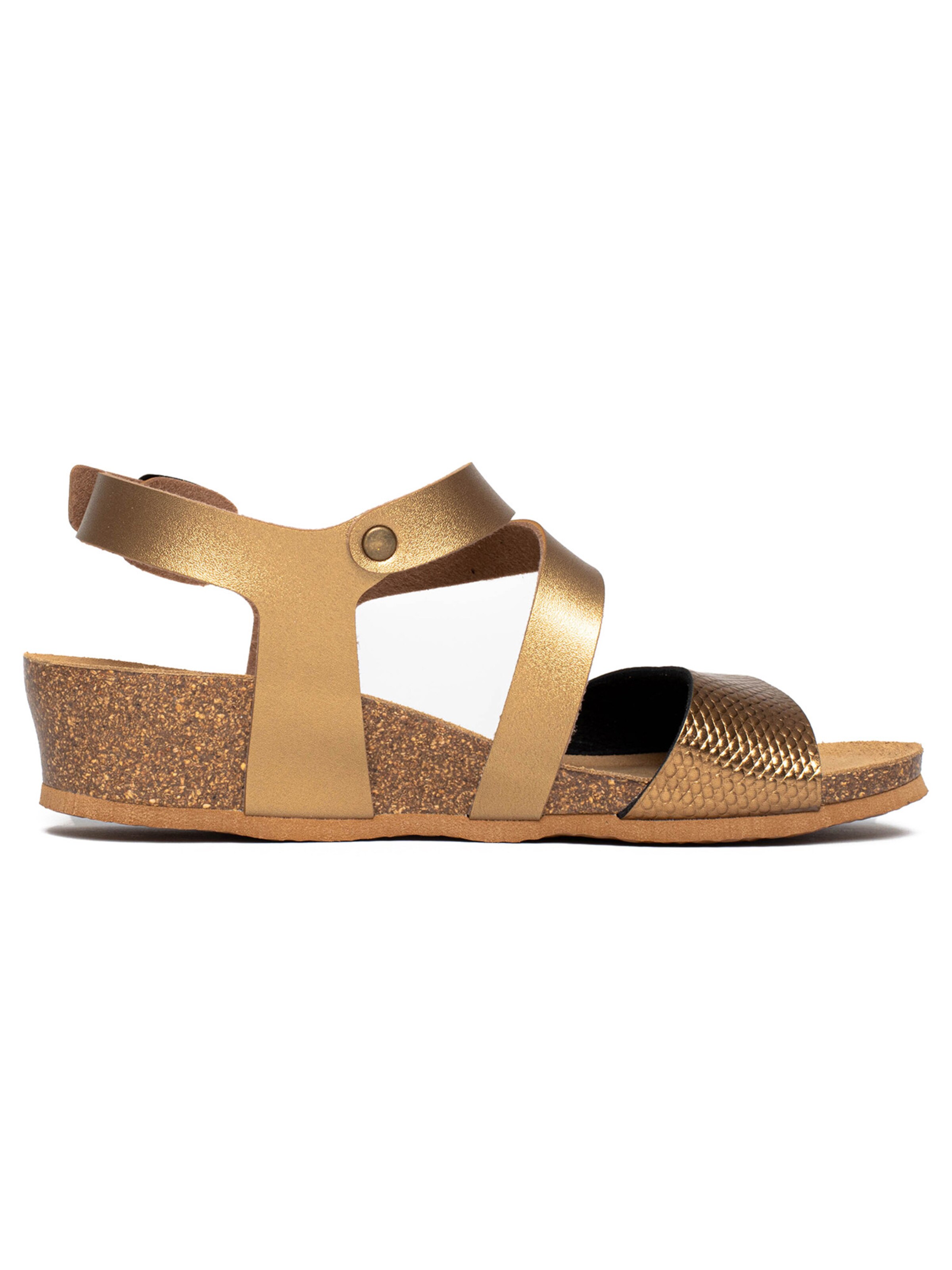 Sandalo con cinturino 'Reus' di Bayton in oro