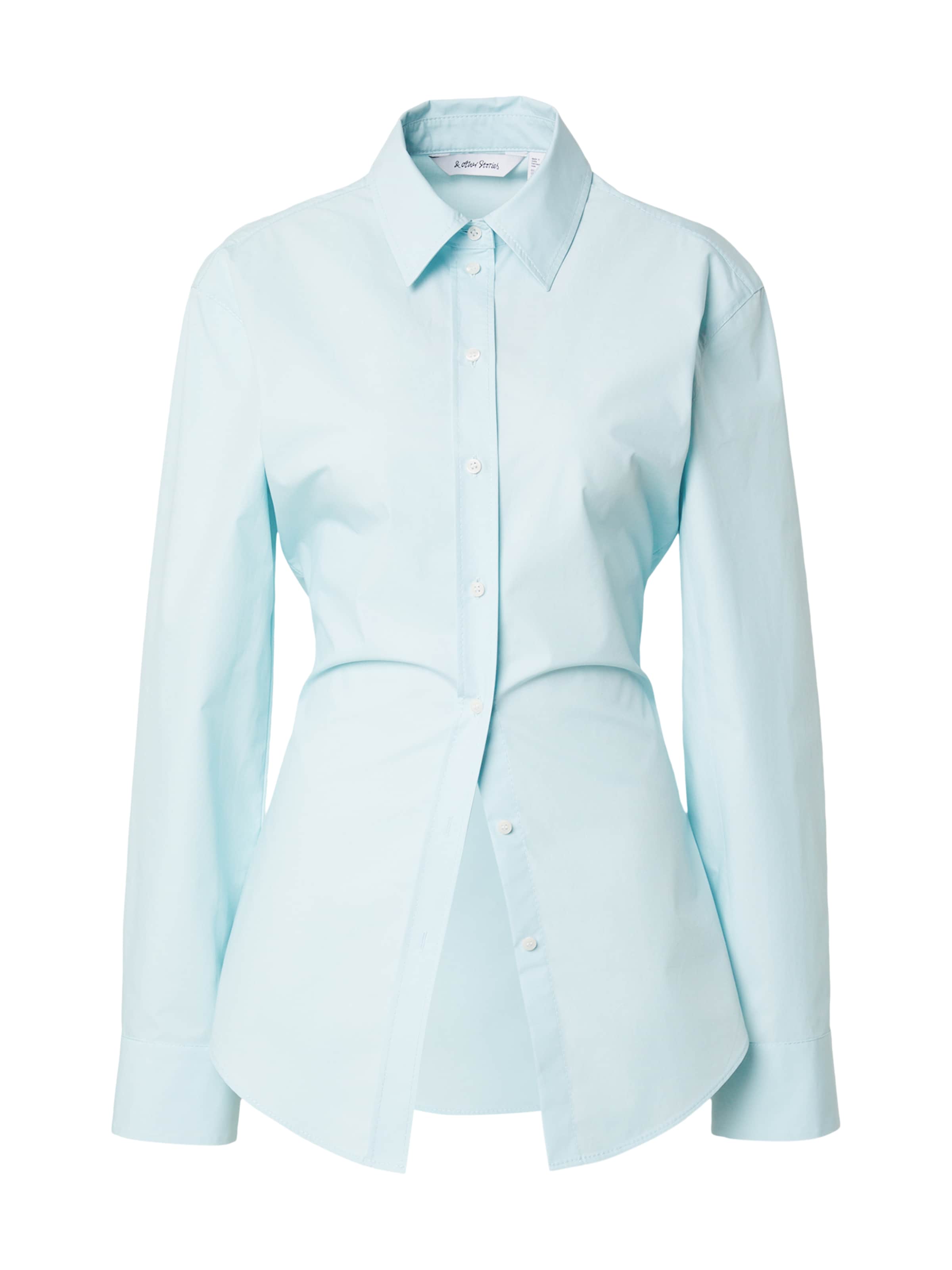 & Other Stories Μπλούζα σε μπλε: μπροστά