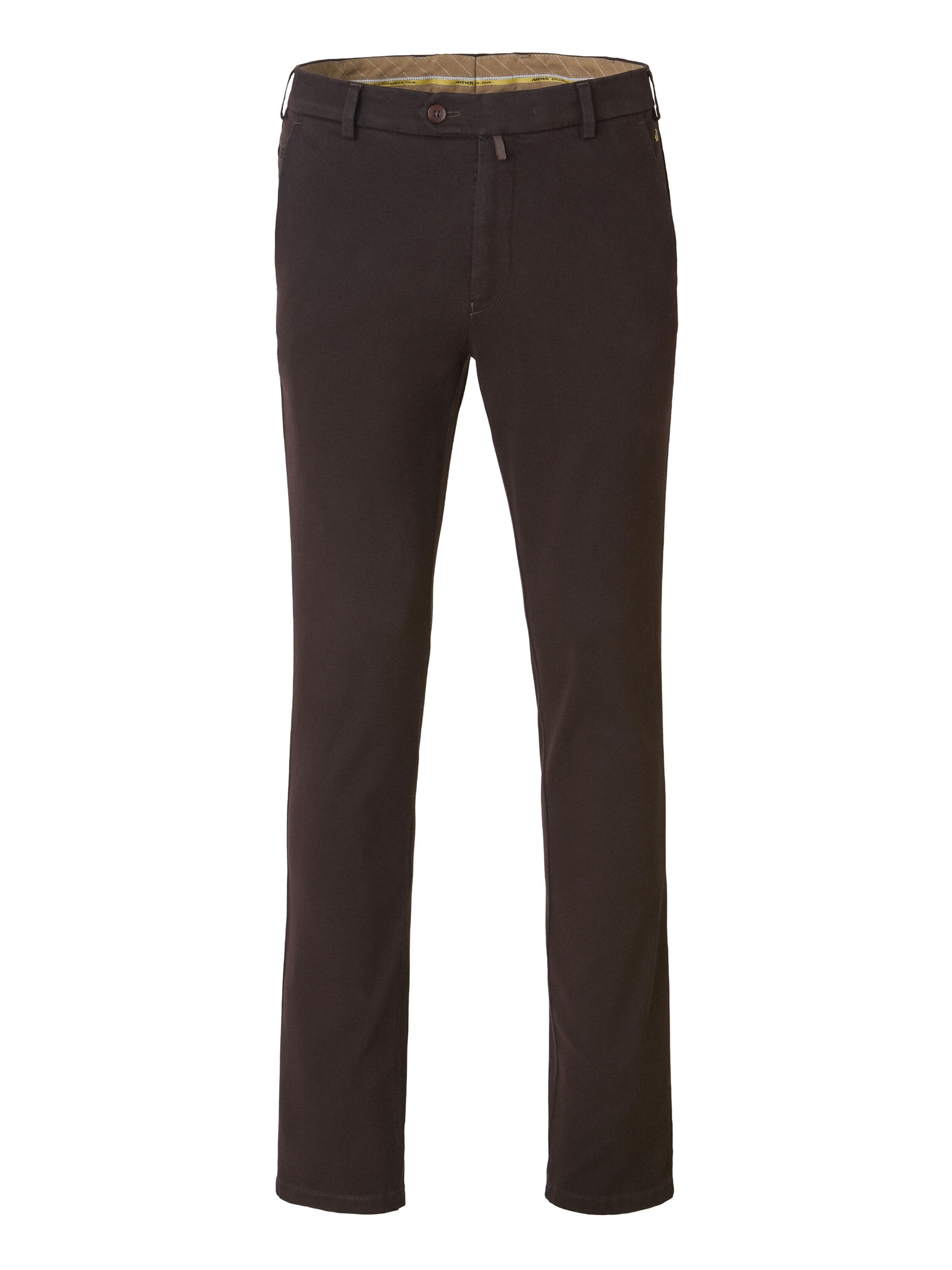 Regular Pantalon chino 'Bonn 2-8616' MEYER en marron : devant