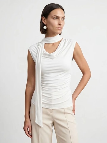 Dilvin Blouse 'Blusen' in White: front