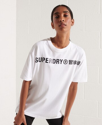 Superdry Oversized shirt in Wit