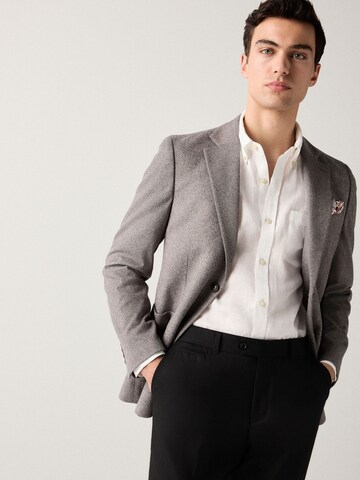 Next Slim fit Blazer in Grey: front