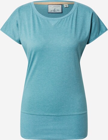 Fli Papigu Shirt 'Schnitzel' in Blue: front