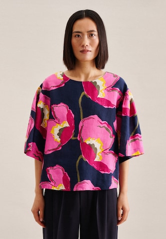 SEIDENSTICKER Blouse in Blauw: voorkant