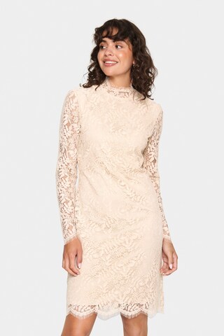 SAINT TROPEZ Dress 'Ganna' in Beige: front