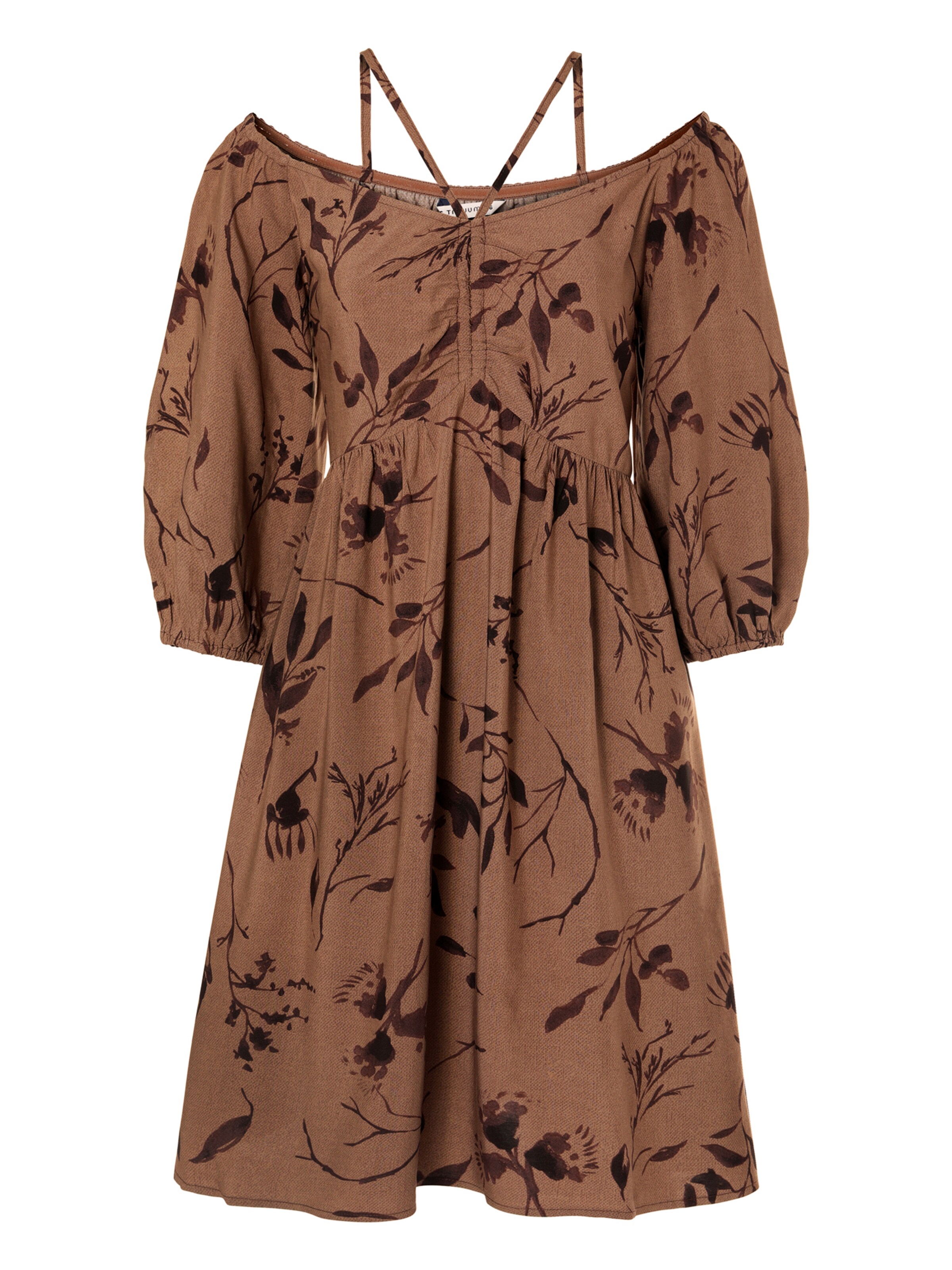 TATUUM Mekko 'PALMIKA' värissä ruskea / vaaleanruskea, Tuotenäkymä