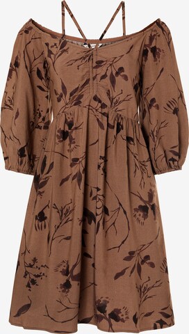TATUUM Dress 'PALMIKA' in Brown: front