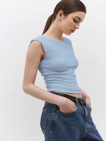 No Matter What Top in Blauw