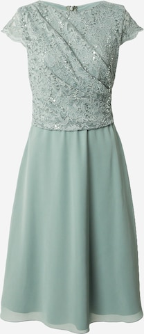 Robe de cocktail SWING en vert : devant