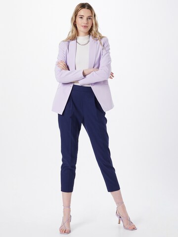 Sisley Normální Kalhoty se sklady v pase – modrá