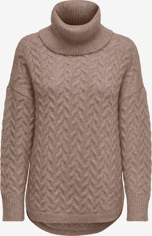 ONLY Sweater 'TRUDY' in Brown: front