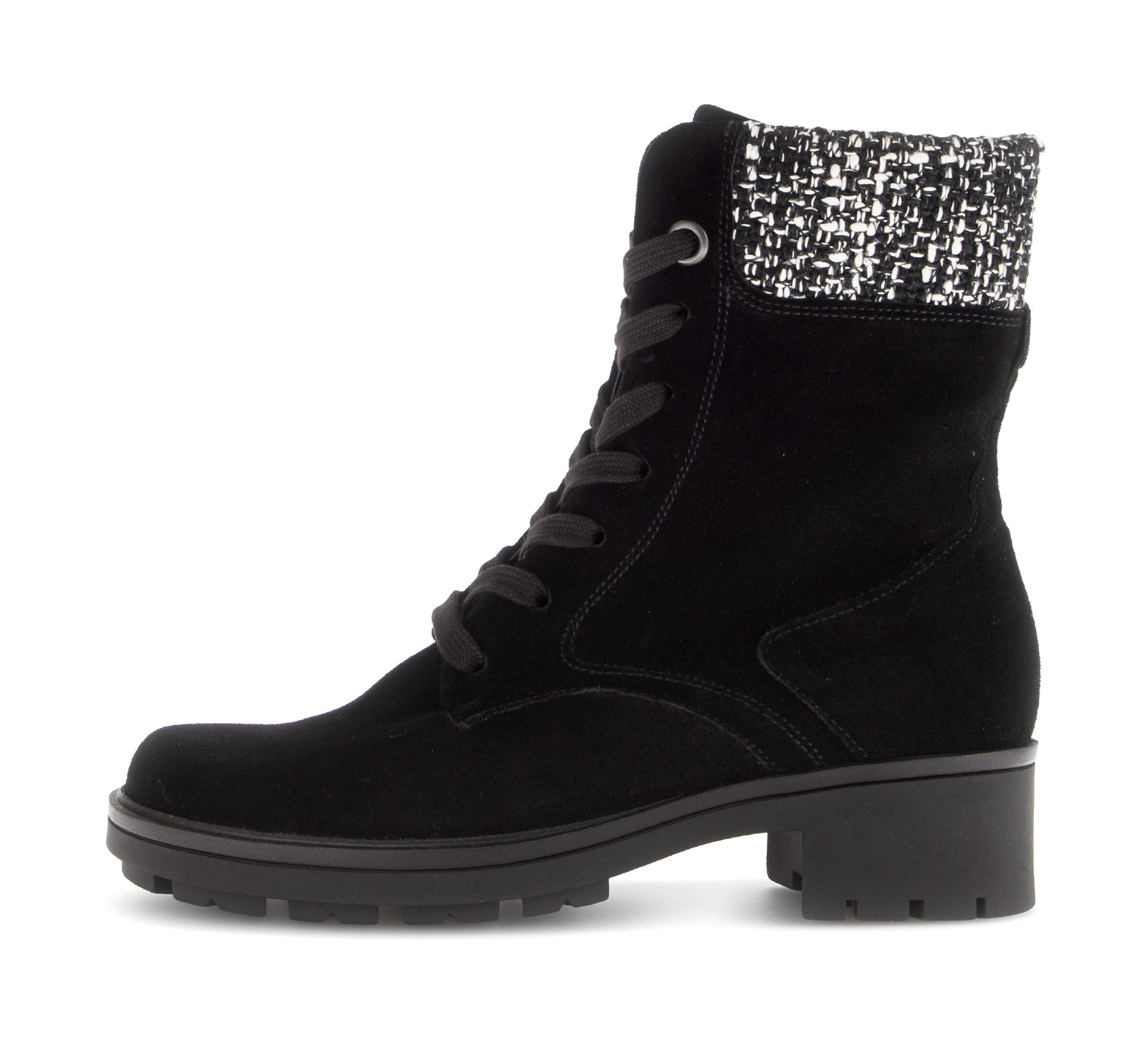 GABOR Schnürstiefelette in Schwarz