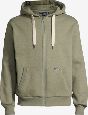 salzhaut Sweatvest 'Breker' in Groen: voorkant