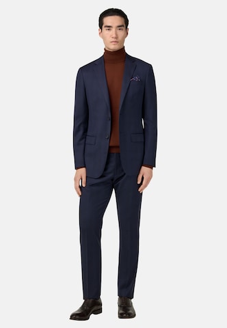 Coupe slim Costume 'Prince of Wales' Boggi Milano en bleu