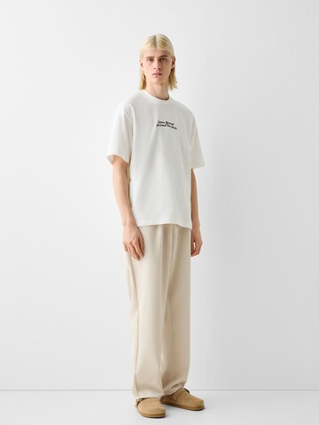 T-Shirt Bershka en blanc