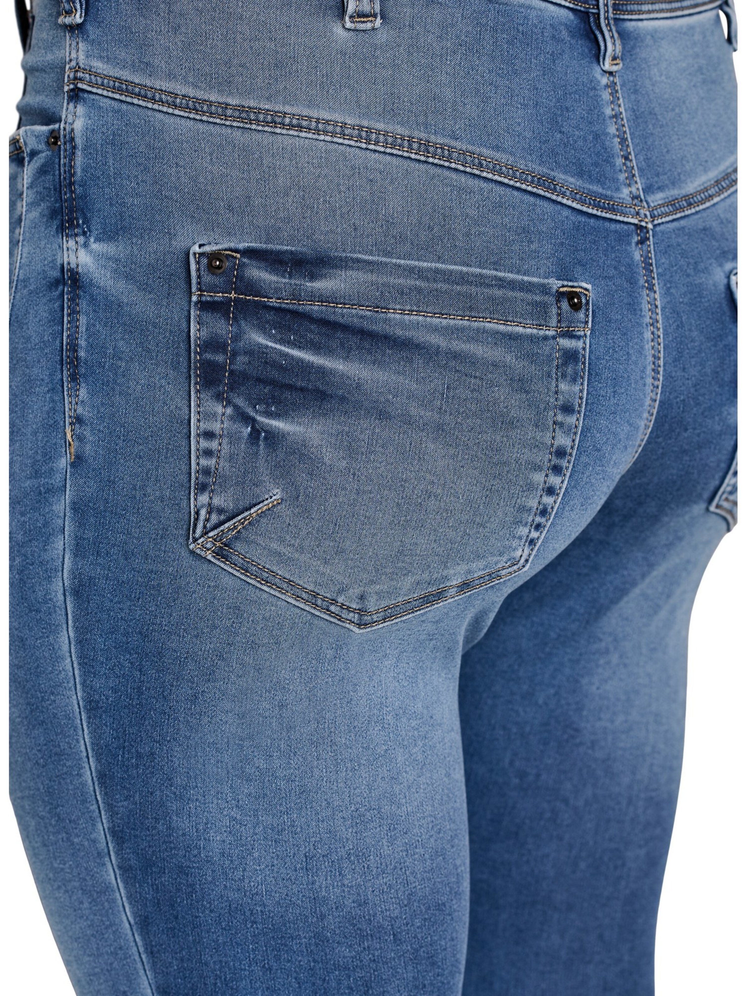 Zizzi Skinny Fit Дънки 'Amy' в синьо