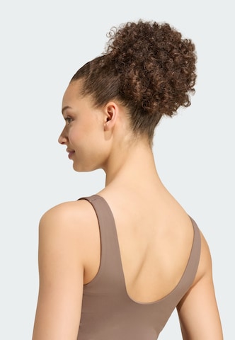 ADIDAS PERFORMANCE Бюстие Спортен топ 'Studio All Me' в кафяво