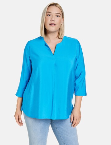 SAMOON Blouse in Blauw: voorkant