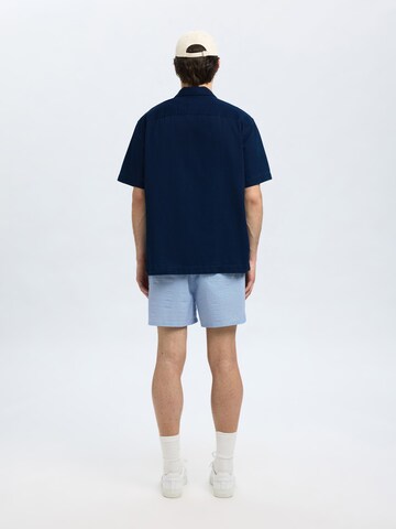 SELECTED Comfort fit Overhemd in Blauw