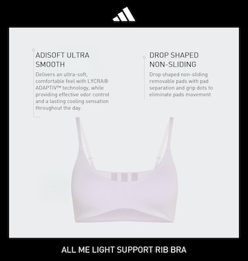 ADIDAS PERFORMANCE Μπουστάκι Αθλητικό σουτιέν 'All Me' σε λιλά