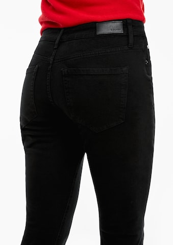 Skinny Jeans 'Izabell' de la s.Oliver pe negru