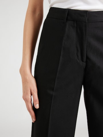 SCOTCH & SODA Loose fit Trousers with creases 'EDIE' in Black