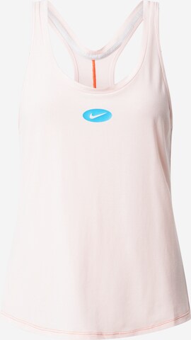 NIKE Sports Top 'One Luxe' in Pink: front