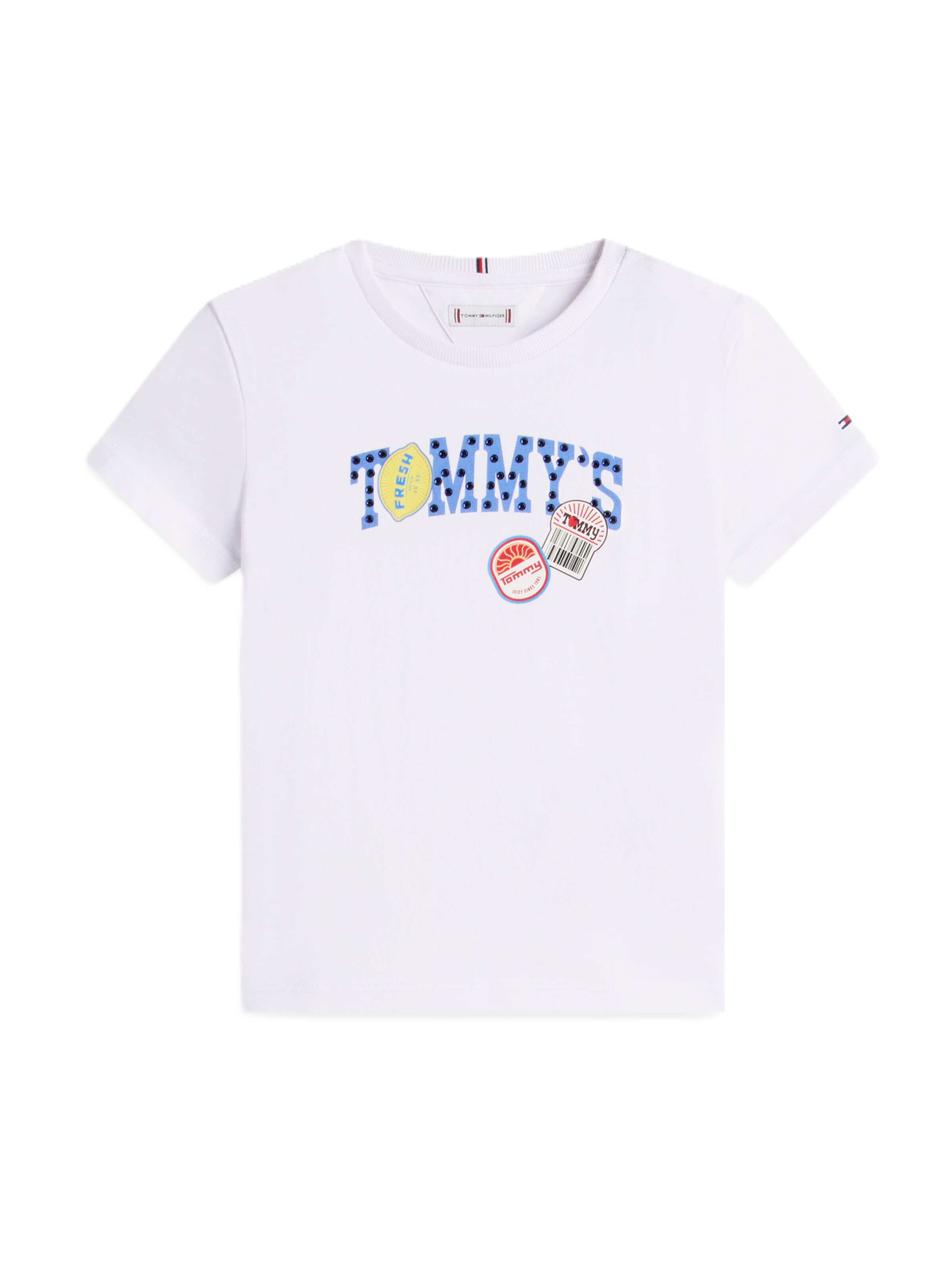TOMMY HILFIGER - Camiseta 'RUNNING FRUIT' en blanco: frente