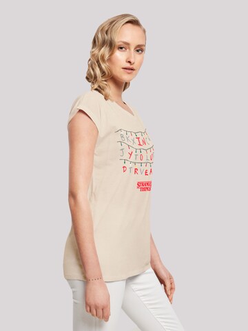 T-shirt 'Stranger Things In Your Dreams Netflix TV Series' F4NT4STIC en beige