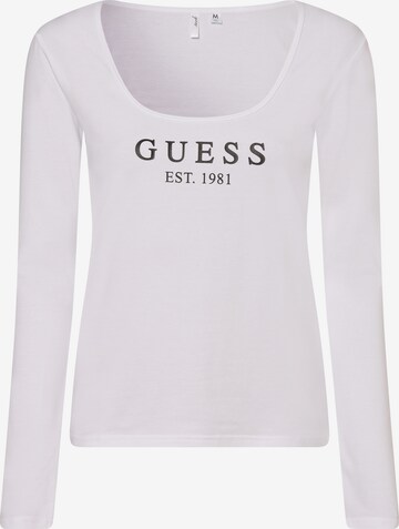 GUESS Pajama Shirt in White: front