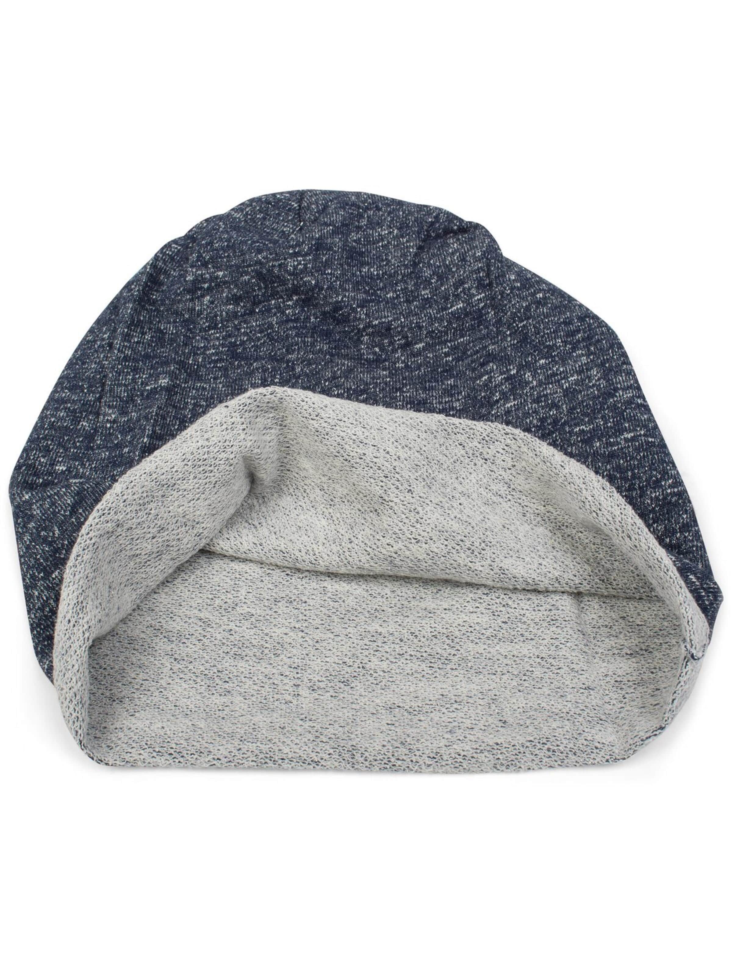 styleBREAKER Mütze 'Beanie Mütze mit All Over Glitzer'‌ in Blau