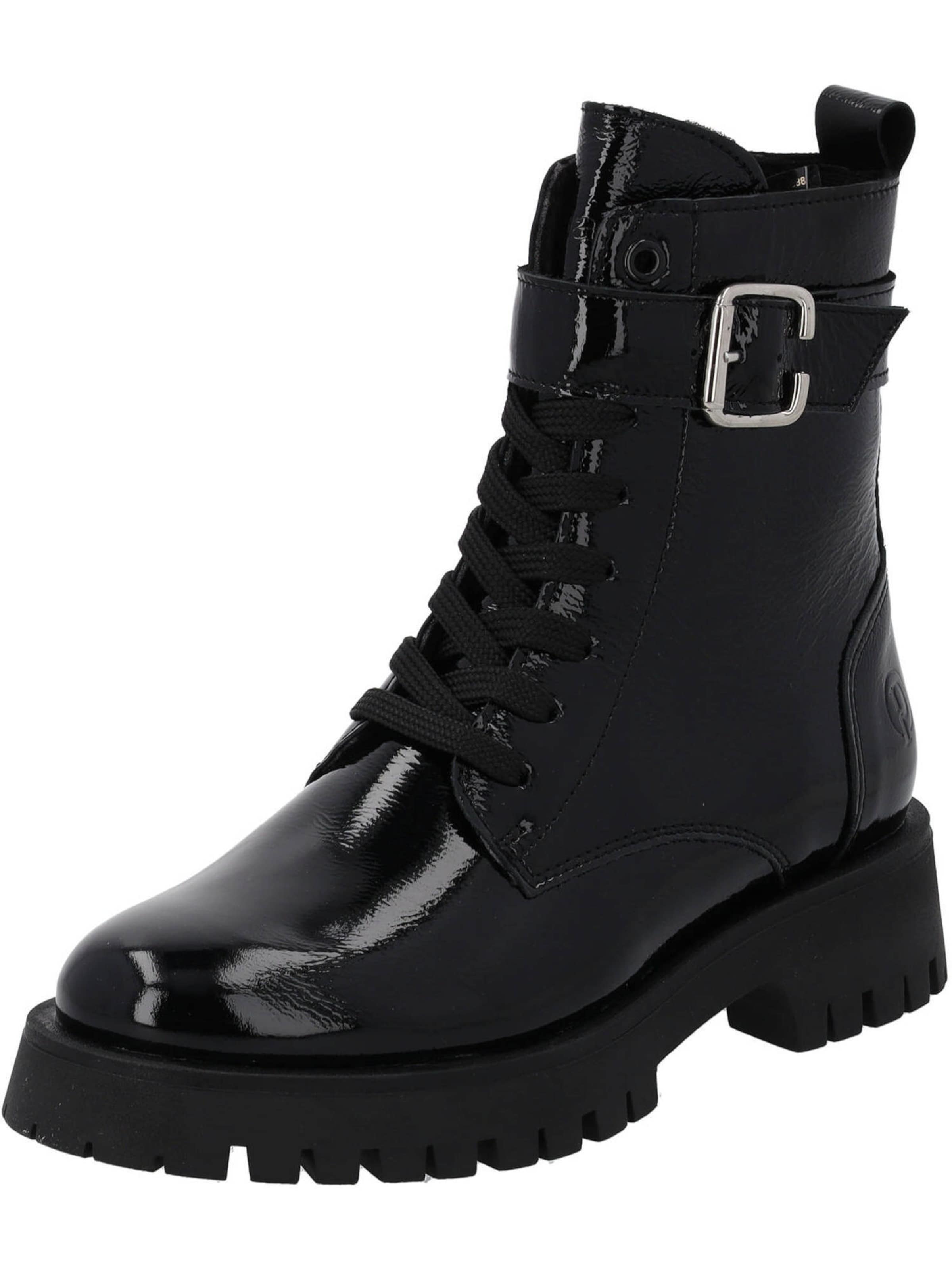 Palado Stövlett med snörning 'Luilla' i svart: framsida