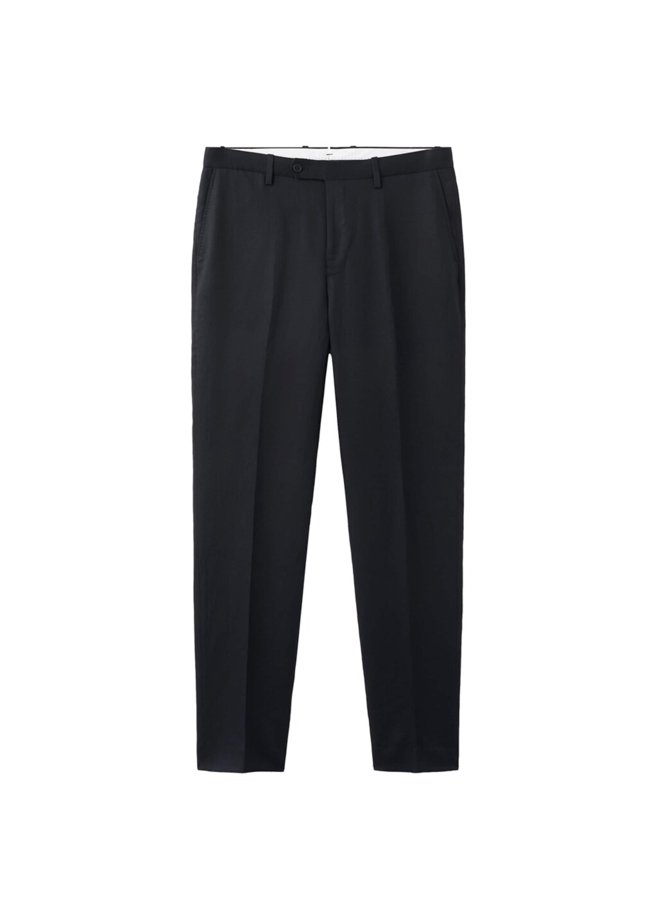 MANGO MAN Slim fit Pleated Pants 'Amalfi' in Blue: front