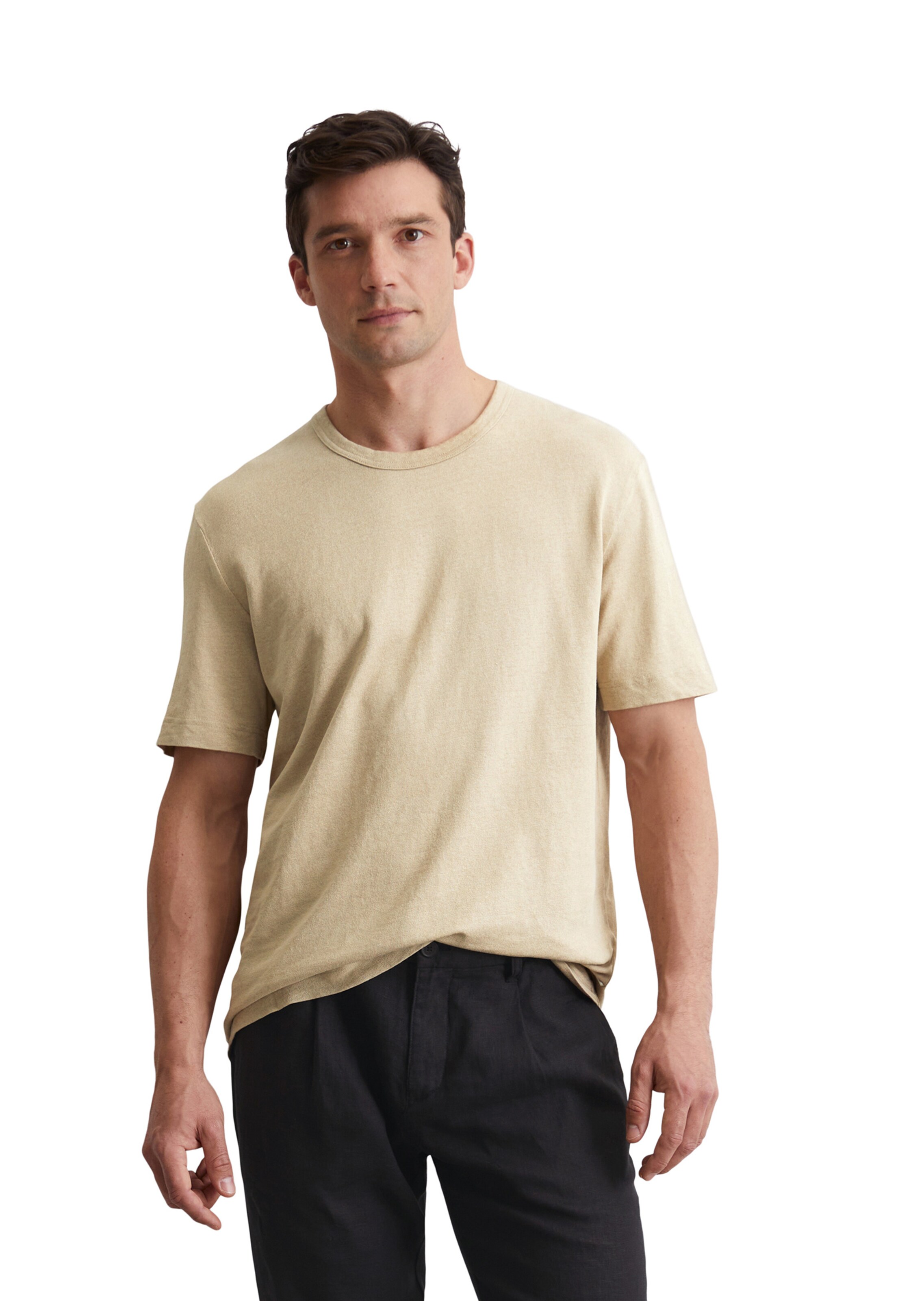 Marc O'Polo Shirt in Beige: front