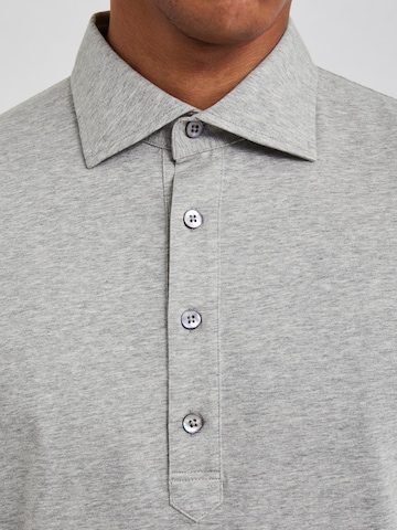 Bertoni Slim Fit Poloshirt 'Halvor' in Grau