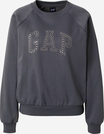 GAP Sweatshirt 'HOLIDAY' in Grey: front